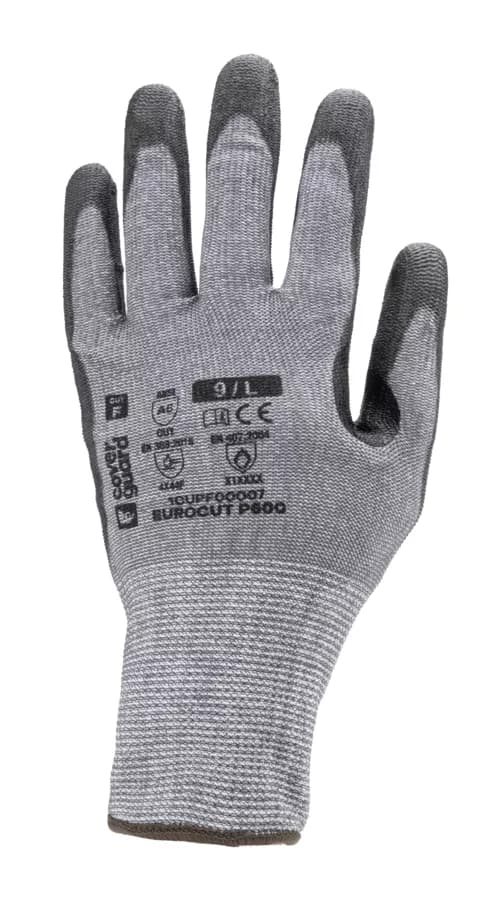 EUROCUT P600 1CUPF SİYAH PU KAPLI F KESİLMEZ ELDİVEN