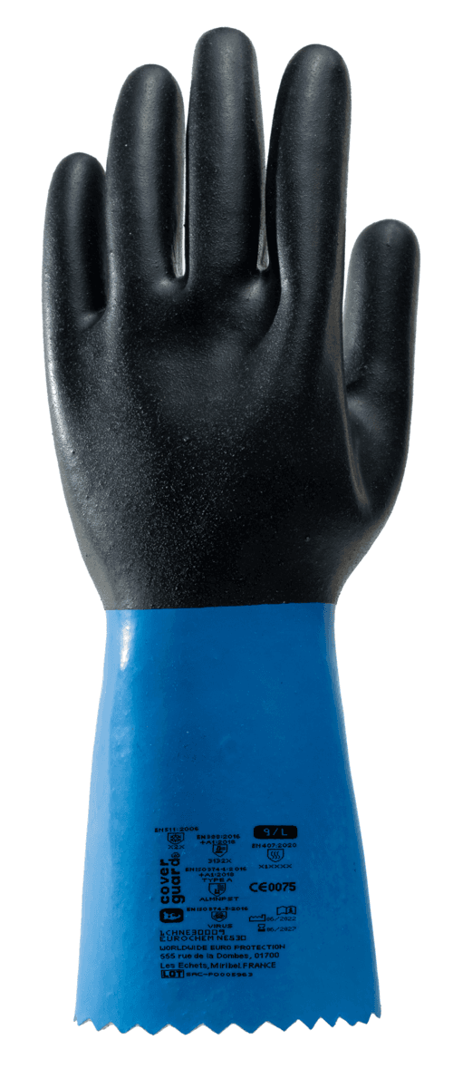 EUROCHEM NE530 Neopren Kimyasal Koruyucu Eldiven — 350 mm