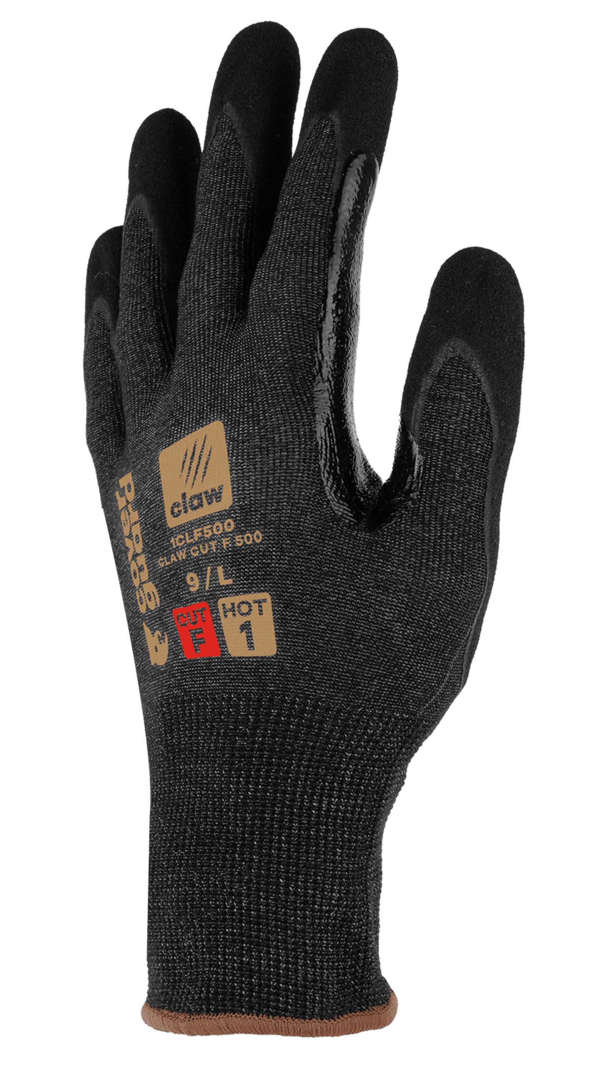 CLAW CUT F 500 Hassas İş Kesme Korumalı Eldiven — CUT F, 21 Gauge