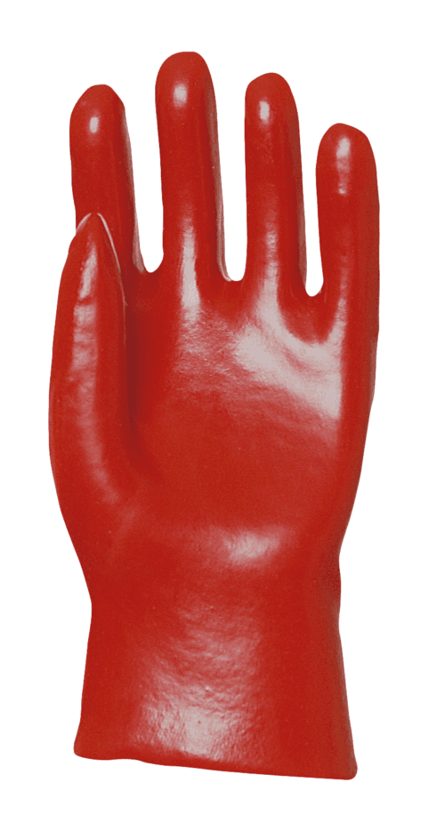 PVC Kaplı Dikişsiz Polyester Destekli Ağır İş Eldiveni — 27 cm Uzun Manşet